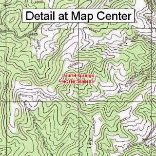   Map   Laurel Springs, North Carolina (Folded/Waterproof): Sports