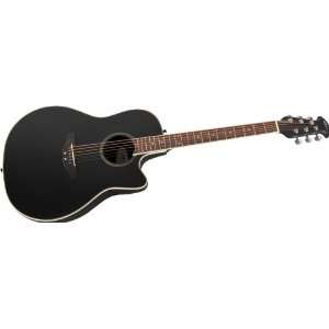   Super Shallow Acoustic Electric Guitar Black Musical Instruments
