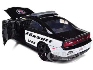 2011 DODGE CHARGER PURSUIT POLICE 1:24 DIECAST CAR MODEL BY MOTORMAX 