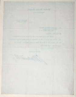 1920 Signed Letter Senator James Wadsworth Geneseo, NY  