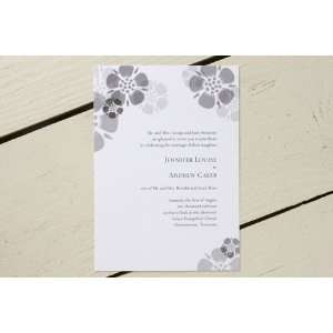  Graphic Floral Wedding Invitations by The Happy En 