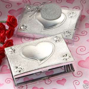 96 Heart Design Compact Mirror Wedding Shower Favors  
