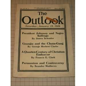 The Outlook Magazine President Johnson & Negro Suffrage   Georgia 