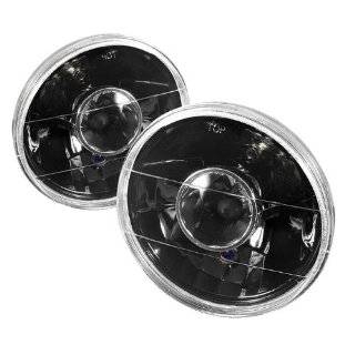   Sealed Beam Headlights Conversion Kit with Blue Halo Rings: Automotive