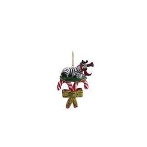 Zebra Candy Cane Christmas Ornament: Home & Kitchen