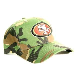  San Francisco 49ers Camouflage Baseball Cap   Dark Green 
