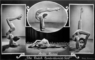 Photo 1943 Circus Freak Sideshow Contortionist Girl  