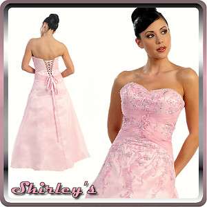 Long Strapless Bridesmaid Prom Party Dress Satin Formal Evening Gown S 