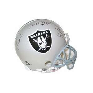  Jerry Rice, Tim Brown, & Rich Gannon Autographed Helmet 