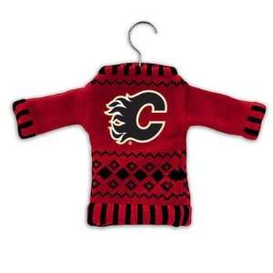 Calgary Flames Knit Sweater Ornament 