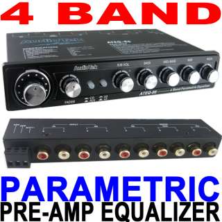 BAND PRE AMP PARAMETRIC EQUALIZER EQ W/Dual Input + SUBWOOFER 