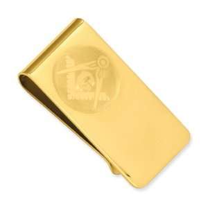  Gold plated Masonic Money Clip: Jewelry