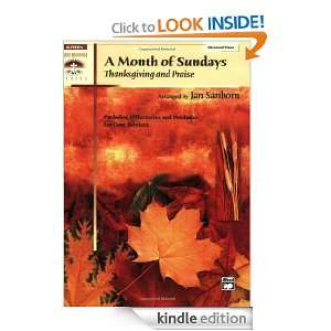 Month of Sundays 0 (Sacred Performer Collections) Sanborn, Jan 
