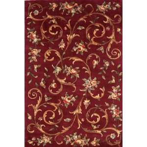   Contemporary Floral design Transitional Rug 7.90.: Home & Kitchen