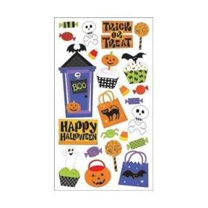   Halloween Stickers Trick Or Treat; 6 Items/Order Arts, Crafts
