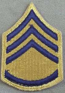 US Army Combat Sleeve Rank Insignia Sergeant / Korean War  
