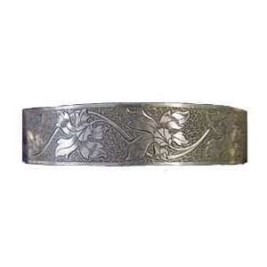   : Victorian Style Sterling Silver Ivy Engraved Cuff Bracelet: Jewelry