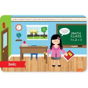 Spark & Spark Laminated Placemats   Learning Time (Black Hair Girl 