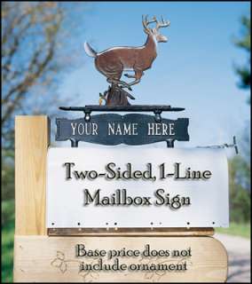 Our Personalized, Two Sided , 1 Line Mailbox Address Sign is hand 