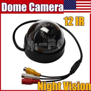 Dome CMOS Color Surveillance Security Video Camera 12IR Indoor  