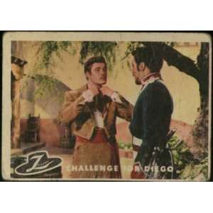  Walt Disneys 1958 Zorro Card #22 Challenge for Diego 