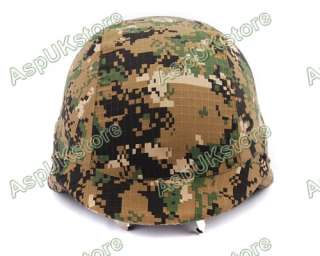 Digi Woodland M88 PASGT Kelver Swat Helmet Cover AG  