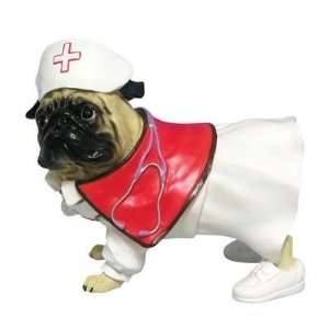 Hospital Nurse Nursing Pug Dog Lover Figurine 