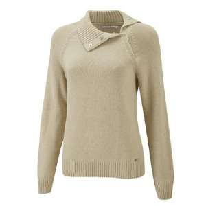  Ashworth Womens Long Sleeve Golf Sweater   Stone   WM80285 