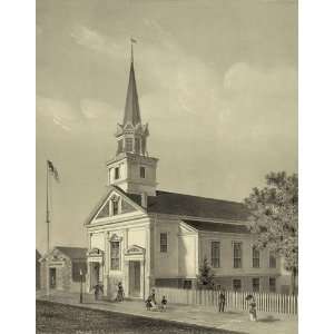  Vintage Americana Poster   Central Baptist Church Newport 