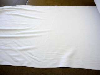 New Tubular White cotton ribbed knit fabric 40 x 3 yds  
