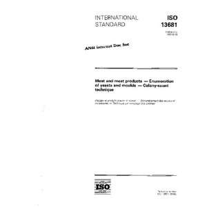  ISO 136811995, Meat and meat products    Enumeration of 