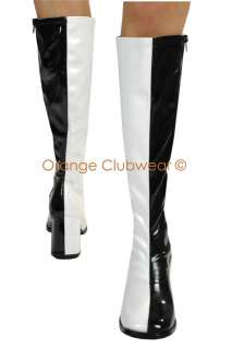PLEASER Womens 70s Gogo Mod Knee Boots Costume Shoes  