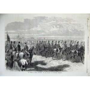   Prince Wales Inspecting Hussars Golchester War Art