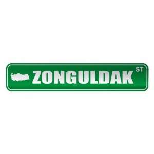   ZONGULDAK ST  STREET SIGN CITY TURKEY