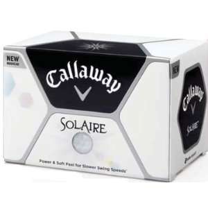  Callaway Solaire Golf Balls Personalized Red: Sports 