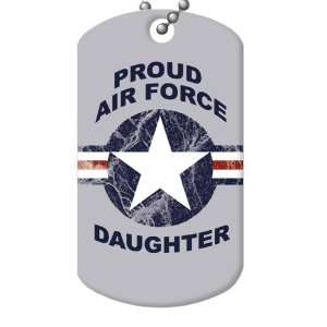  Proud Air Force Daughter Dog Tag and Chain Everything 