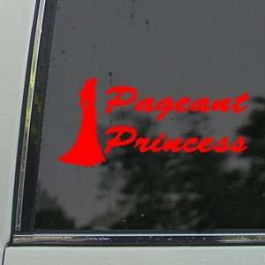  Pageant Princess Beauty Queen Red Decal Window Red Sticker 