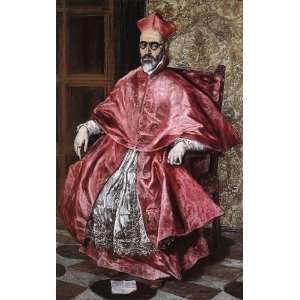  Sheet of 21 Gloss Stickers El Greco Portrait of a Cardinal 