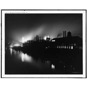  Iron mills at night,Pittsburgh,Pa.
