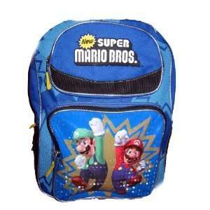  NEW SUPER MARIO Bros Brothers Large Backpack Bag Tote : Toys & Games 