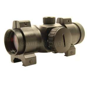  1X30 B STYLE RED DOT SIGHT WEAVER BASE WITH SUNSHADE 