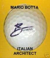 Signature MARIO BOTTA Logo Golf Ball   balls  