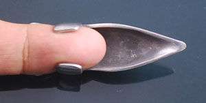 TOMOE SHURIKEN Armor Finger Tip NAIL Claw Ring Pewter  
