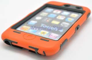 Rugged Silicone Hard Plastic Case for iPod Touch 4 ORG  