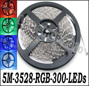pcs 5M 3528 RGB Flexible Strip 300 LED 60leds/M 500CM  