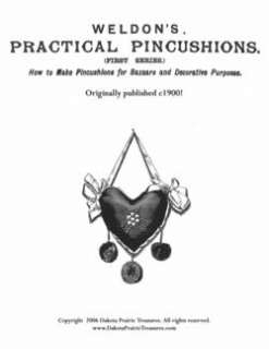 Victorian Pincushion Pattern Book Pincushions c1900  