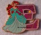 Disney Pin Framed Set   Princess Letters ~ E with Ariel from Little 