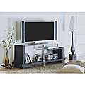   High Gloss Black Segments Collection TV Stand  Overstock