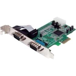 StarTech 2 Port PCIe Serial Adapter Card with 16550   