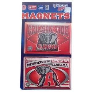  Alabama Crimson Tide 2 Pack Magnets: Sports & Outdoors